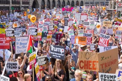 Imagen de la manifestación en Londres.-/ EFE / ANDY RAIN