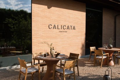 Terraza de Calicata, en Sardón de Duero. / E. M.