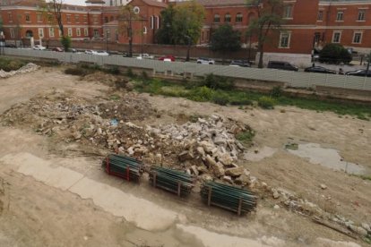 Estado de las obras para el nuevo edificio de Consultas Externas del Hospital Clínico de Valladolid, previstas para terminarse en octubre de 2024. -PHOTOGENIC