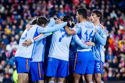 La selección celebra un gol en un encuentro reciente. / RFEF