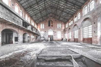 Interior del edificio de la Electra, incluido en la lista de Hispania Nostra el  28 de febrero de 2019. R. HERNÁNDEZ/ARQUITECTURAVA