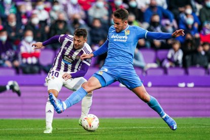 Óscar Plano en el duelo ante el Fuenlabrada. / I. SOLA / RV