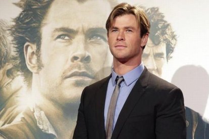 Chris Hemsworth, el jueves por la noche, en Madrid.-EFE / JAVIER LIZÓN