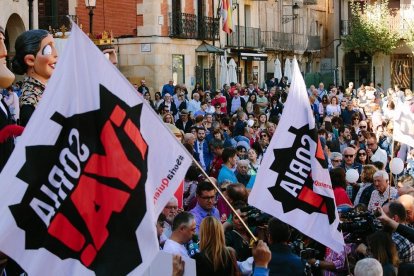 Imagen de archivo del paro de 5 minutos convocado por la Coordinadora de la España Vaciada.-ICAL