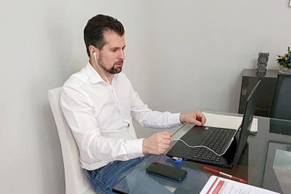 El secretario general del PSOE, Luis Tudanca. - E-M-