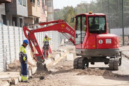 Obras del paso de Padre Claret de la integración ferroviaria de Valladolid.-J. M. LOSTAU