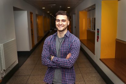 El ingeniero abulense Lorenzo Felipe García en las instalaciones de Universidad de Strathclyde en Glasgow. EMILIO PÉREZ PITTALUGA