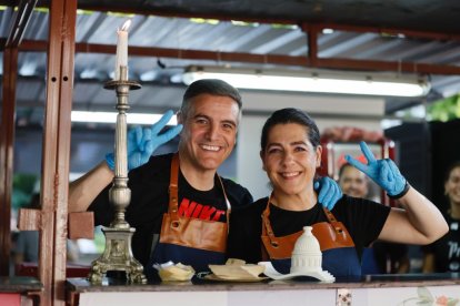 Feria de la tapa en la acera Recoletos de Valladolid.- J. RIVAS