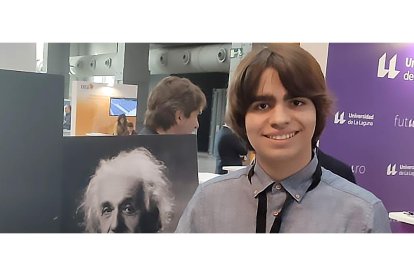 Sergio Díez, un joven bilbaíno que ha inventado un dispositivo que disminuye el contagio de Covid-19. -E.M.