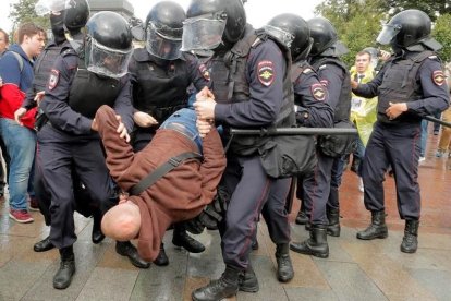 Imagen de las protestas.-EFE