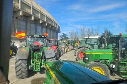 Tractorada en Valladolid. -E.M.