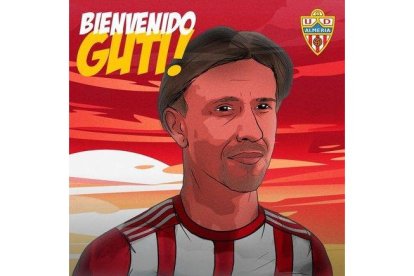 Guti, en las redes sociales del Almería.-UD ALMERÍA