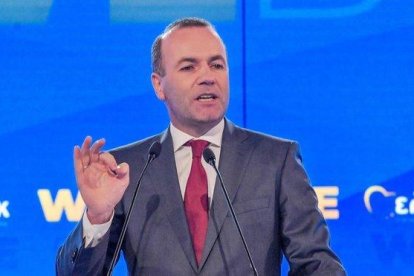 El candidato del PPE a las elecciones europeas, Manfred Weber.-EL PERIÓDICO