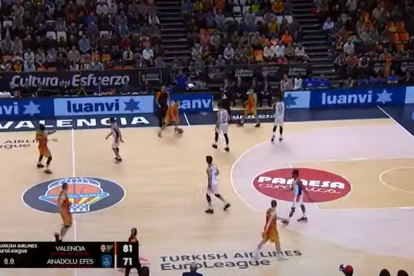 Valencia Basket-Efes en la Euroliga. / EM