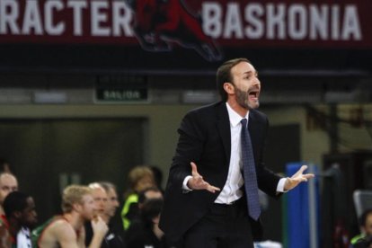 Sito Alonso, en un reciente partido del Baskonia.-EFE / DAVID AGUILAR