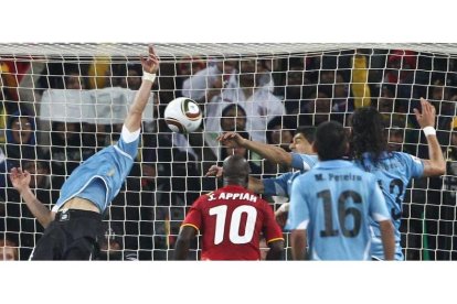 Imagen del Ghana Uruguay del Mundial de Sudáfrica.-EPA