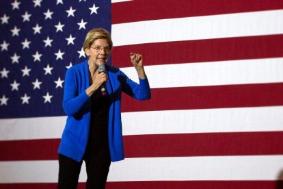 En la imagen, la senadora Elizabeth Warren.-EFE