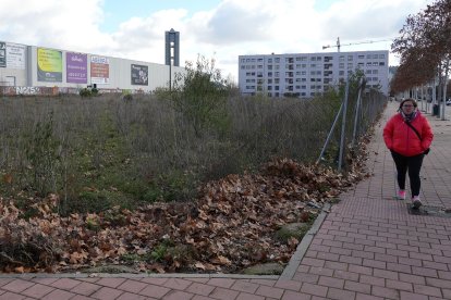 Parcela de la calle Dulzaina donde estaba previsto el centro de refugiados.- J.M. LOSTAU