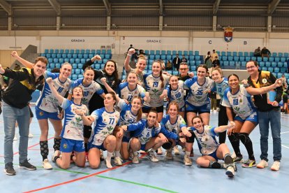 El Caja Rural Aula celebra el pase a la fase final de Copa. LOF