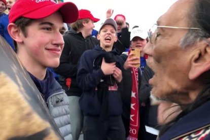 Nicholas Sandmann, el joven seguidor de Trump que se hizo viral.-REUTERS