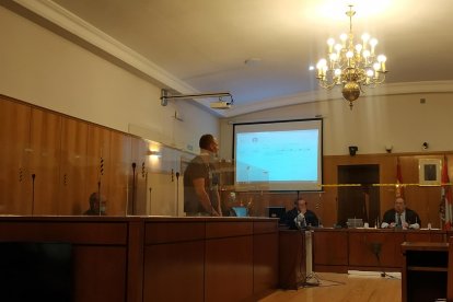 El ahora condenado, durante el juicio en la Audiencia de Valladolid. -E. PRESS