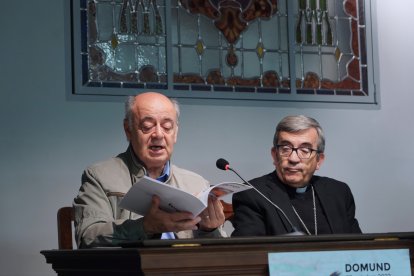 El arzobispo de Valladolid, Luis Argüello, y el delegado de Misiones, Javier Carlos Gómez, presentan el Día Mundial de las Misiones, DOMUND, e informan del trabajo de los misioneros vallisoletanos y de lo recaudado en Valladolid. Ical