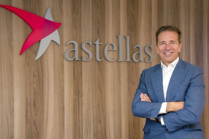 Martín Dueñas en la sede de Astellas. / E. M.