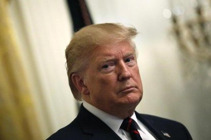 El presidente de EEUU, Donad Trump, en un acto en la Casa Blanca.-YURI GRIPAS (POOL) (EFE)