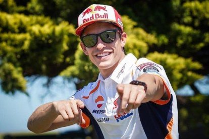 Marc Márquez, en Phillip Island, antes de la entrevista con EL PERIÓDICO.-ALEJANDRO CERESUELA