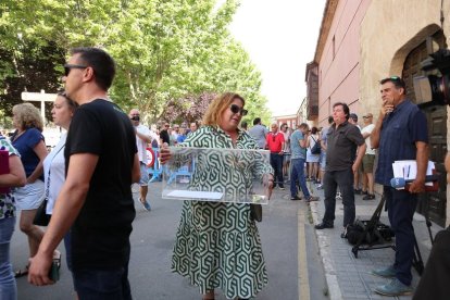 Una de las urnas de la asamblea de los trabajadores de Siro en Toro.- ICAL