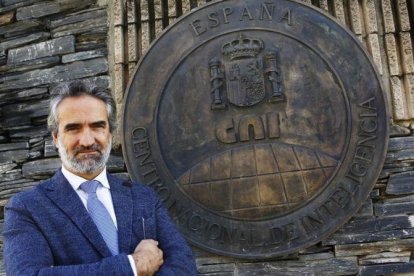 El subdirector general del Centro Nacional de Inteligencia (CNI), Luis Jiménez, este lunes en la sede del organismo.-AGUSTIN CATALÁN