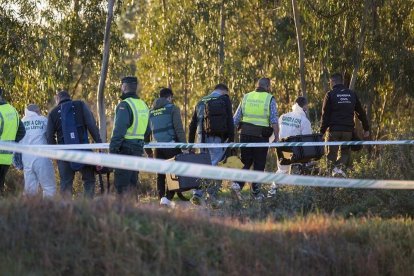 El juez ordena el levantamiento del cadáver de Laura Luelmo tras la identificación oficial del equipo de Criminalística. Foto de archivo.-Á. PÉREZ EUROPA PRESS