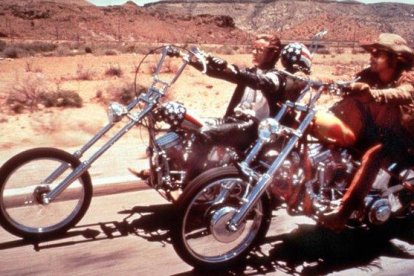 Dennis Hopper y Peter Fonda, en ’Easy rider’.-