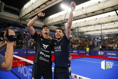 Coello y Tapia celebran el título en Vigo. / WPT