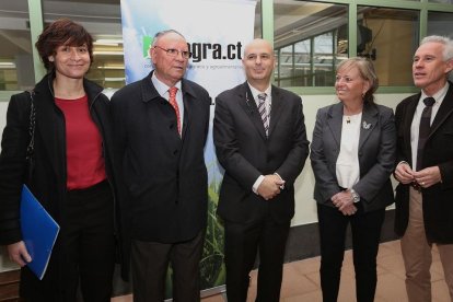 Ana Vicente, Ángel González Quintanilla, Jorge Llorente, Cristina Danés y Luis Domingo González.-ICAL