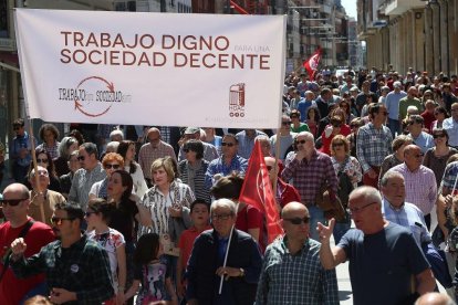 Manifestación 1º de mayo en la ciudad de Palencia-ICAL