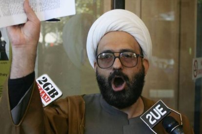 Haron Monis, el iraní de 49 que tiene secuestradas a 15 personas en Sidney.-EL PERIÓDICO