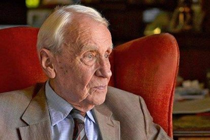 Christopher Tolkien, tercer hijo de J.R.R. Tolkien.-ARCHIVO