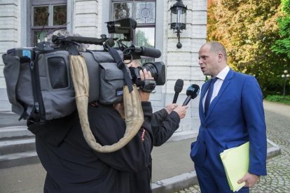 El secretario de Estado belga de Asilo e Inmigración, el nacionalista flamenco Theo Francken-EFE / ARCHIVO