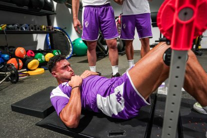 Amallah se ejercita en el gimnasio de Zorrilla. RV