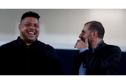 Ronaldo Nazario y David Espinar. / LALIGA