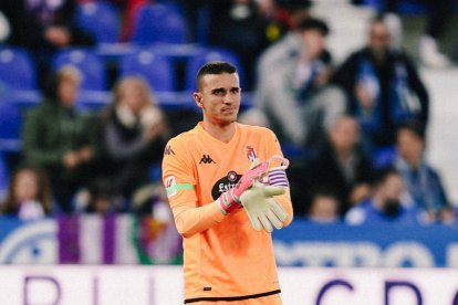 El blanquivioleta Masip, en el campo del Leganés, lleva cuatro puertas a cero en seis partidos.REAL VALLADOLID