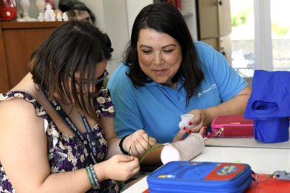 Voluntariado CaixaBank en una de sus actividades. -E.M.