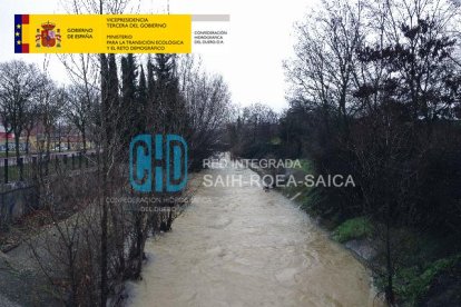 Río Esgueva a su paso por Valladolid.- CHD