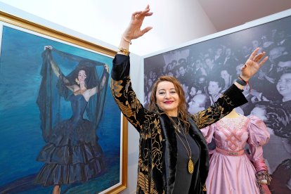 Mayte Bajo, en el museo de Mariemma de Íscar.  -ARGICOMUNICACION