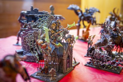 Imagen de una figura de Warhammer en un torneo de Soria. E.M.