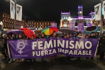 Manifestación del 8M en Valladolid. -ICAL