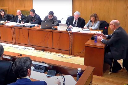 Martín Tobalina durante su declaración en el juicio de La Perla Negra. ICAL