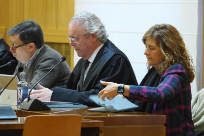 Primera sesión del juicio en Valladolid del caso conocido como 'Perla Negra', en el que se sientan en el banquillo de los acusados doce ex altos cargos de la Junta de Castilla y León y empresarios. -PHOTOGENIC