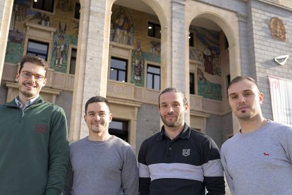 Los profesores Sergio Álvarez, Iago Portela, Enrique Flórez y Adrián Moreno